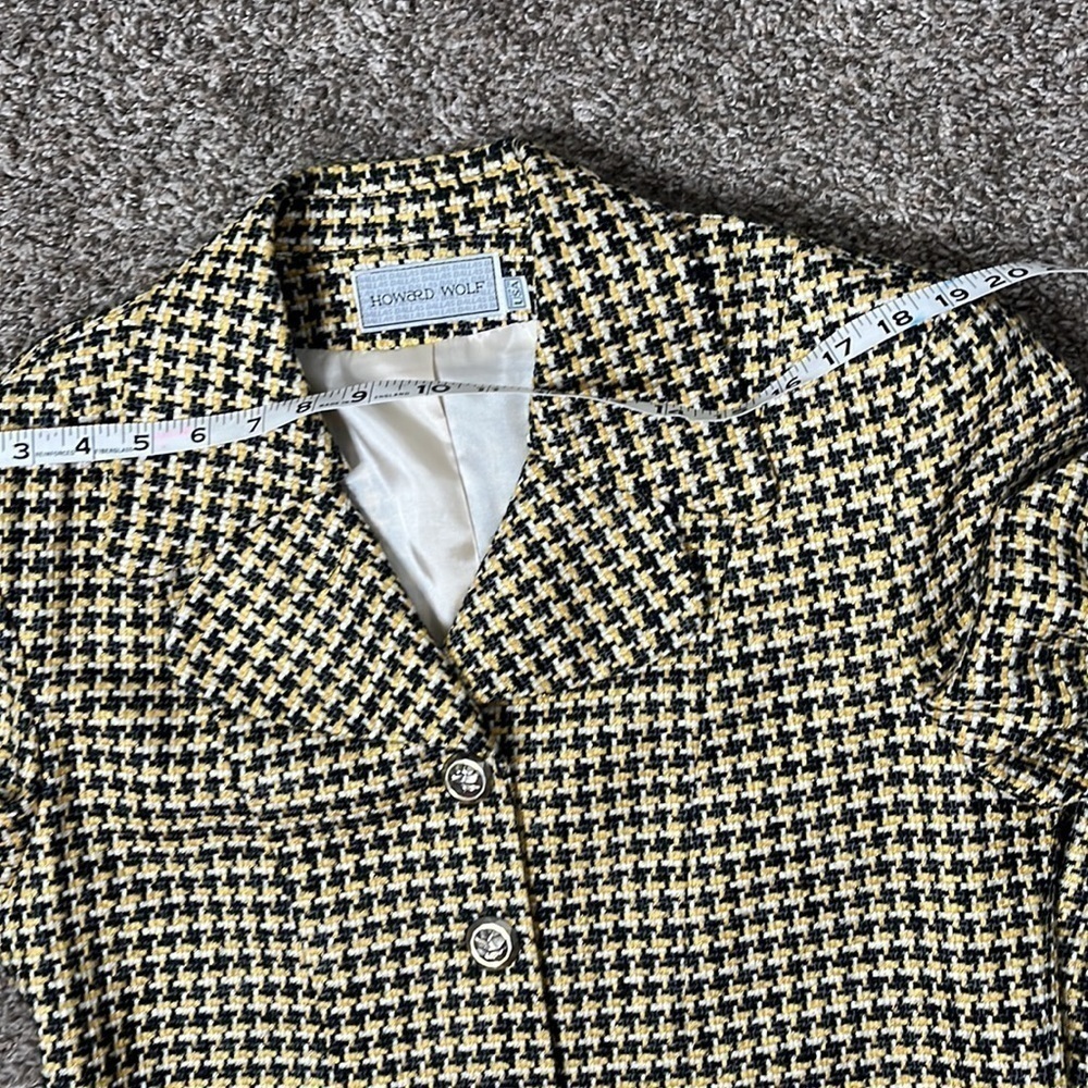 VINTAGE HOWARD WOLF BLAZER Sz 8 - Picture 11 of 15